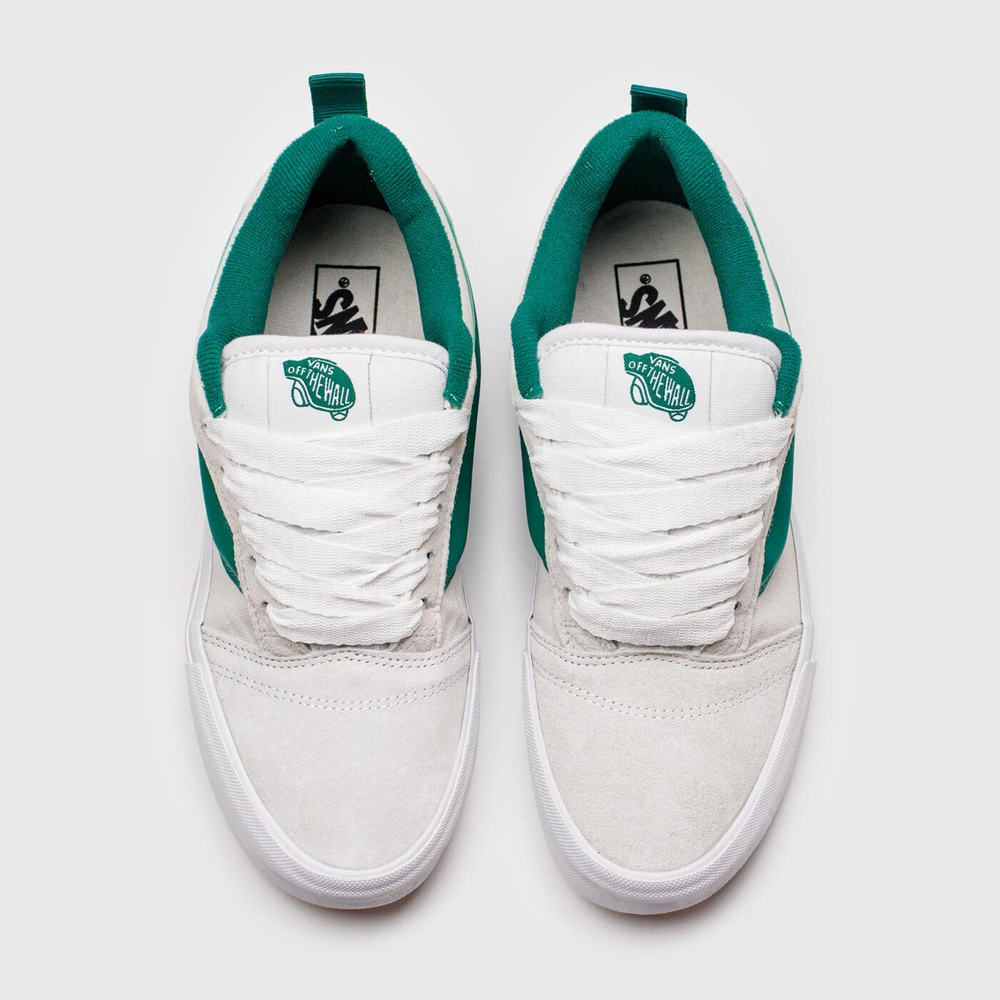 Кеды Vans Knu Skool Light Grey / Green Wmns