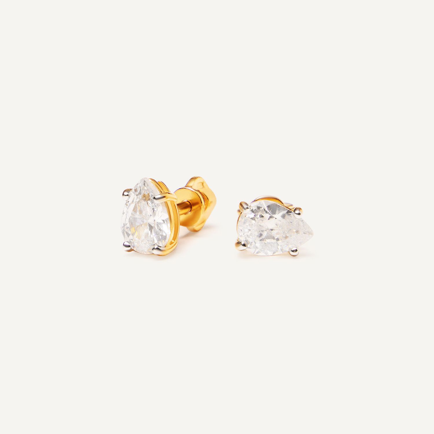Серьги Classic Pear Studs, Size 5,Gold