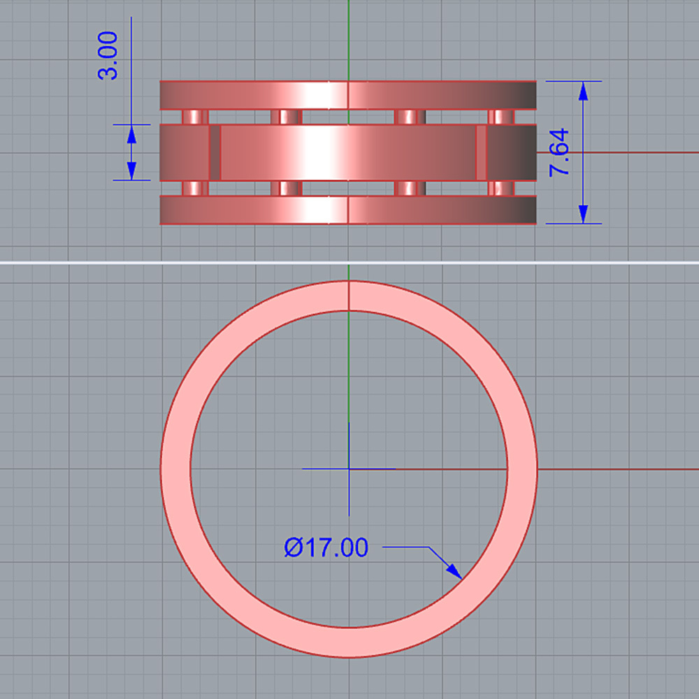 3д модель обручального кольца