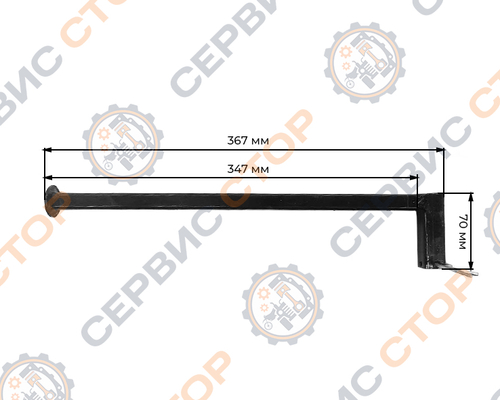 Подножка роторной косилки КРЗ-Т1
