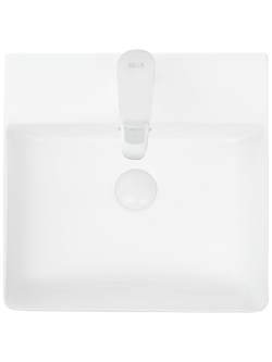 Раковина накладная (матовая белая) WeltWasser WW  ELBACH 2177 MW 420х420х120