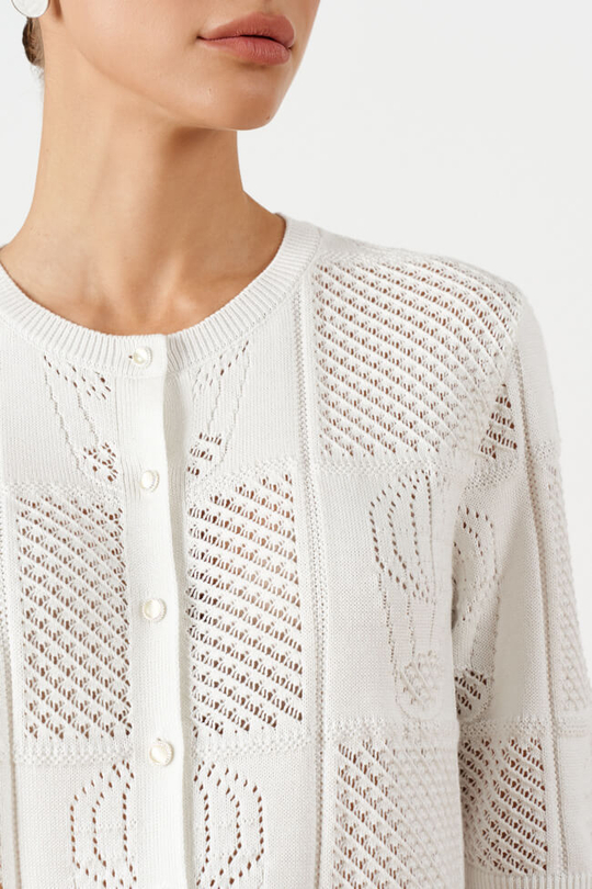 1926 Кардиган женский (молочный)