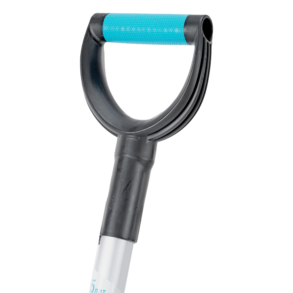 Лопата для уборки снега, полипропилен, 350х405х1300мм, алюминиевый черенок, ПВХ накладка, LUXE Palisad