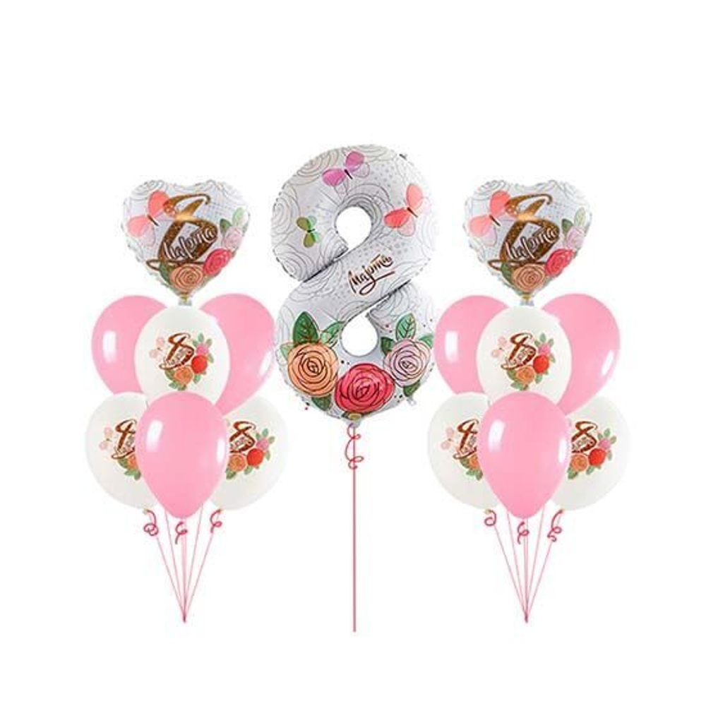 Сэт фонтанов на 8 марта