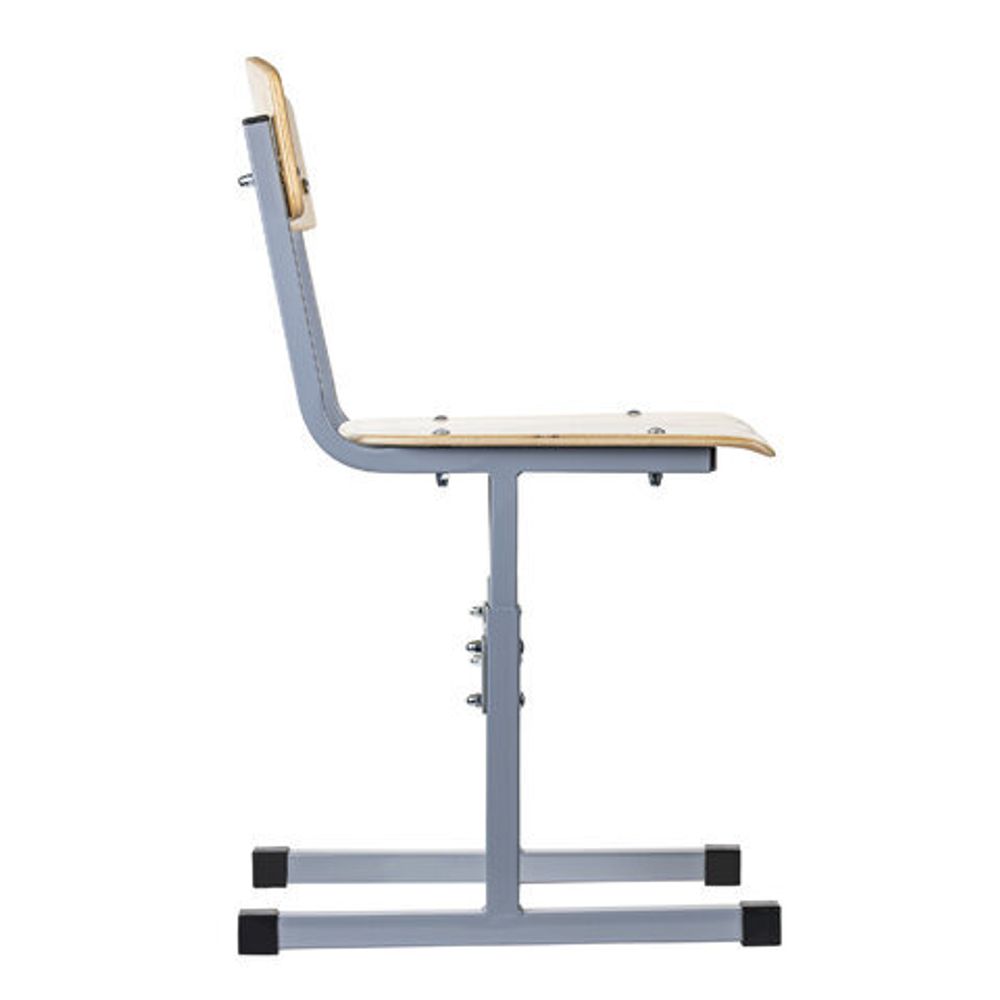 Стул ученический регулируемый "Ученик", 720-800х380х480 мм, рост 4-6, серый каркас