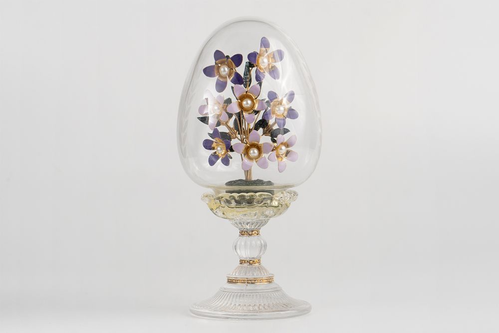 Коллекционное яйцо The Franklin Mint «Букет фиалок»