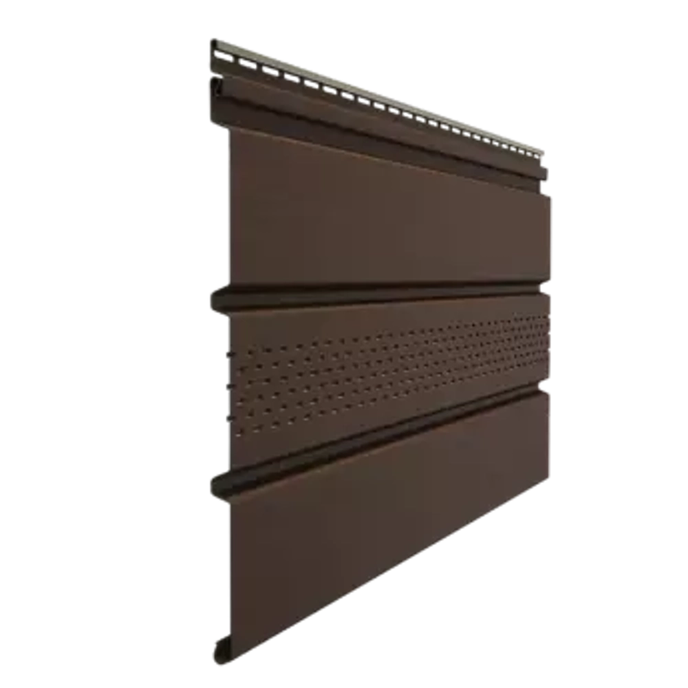 Софит с частичной перфорацией DOCKE PREMIUM Каштан 3000*305мм