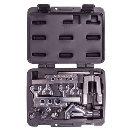 Цена на МАСТАК (102-22416C) Приспособление для развальцовки и резки тормозных трубок, 1/4"-3/4", кейс, 10 предметов