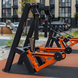 Power-1812.1 Уличный тренажер Жим сидя с переменной нагрузкой ZAVODSPORTA