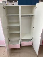 Шкаф 2-х дверный 1000 МДФ белый/орхидея