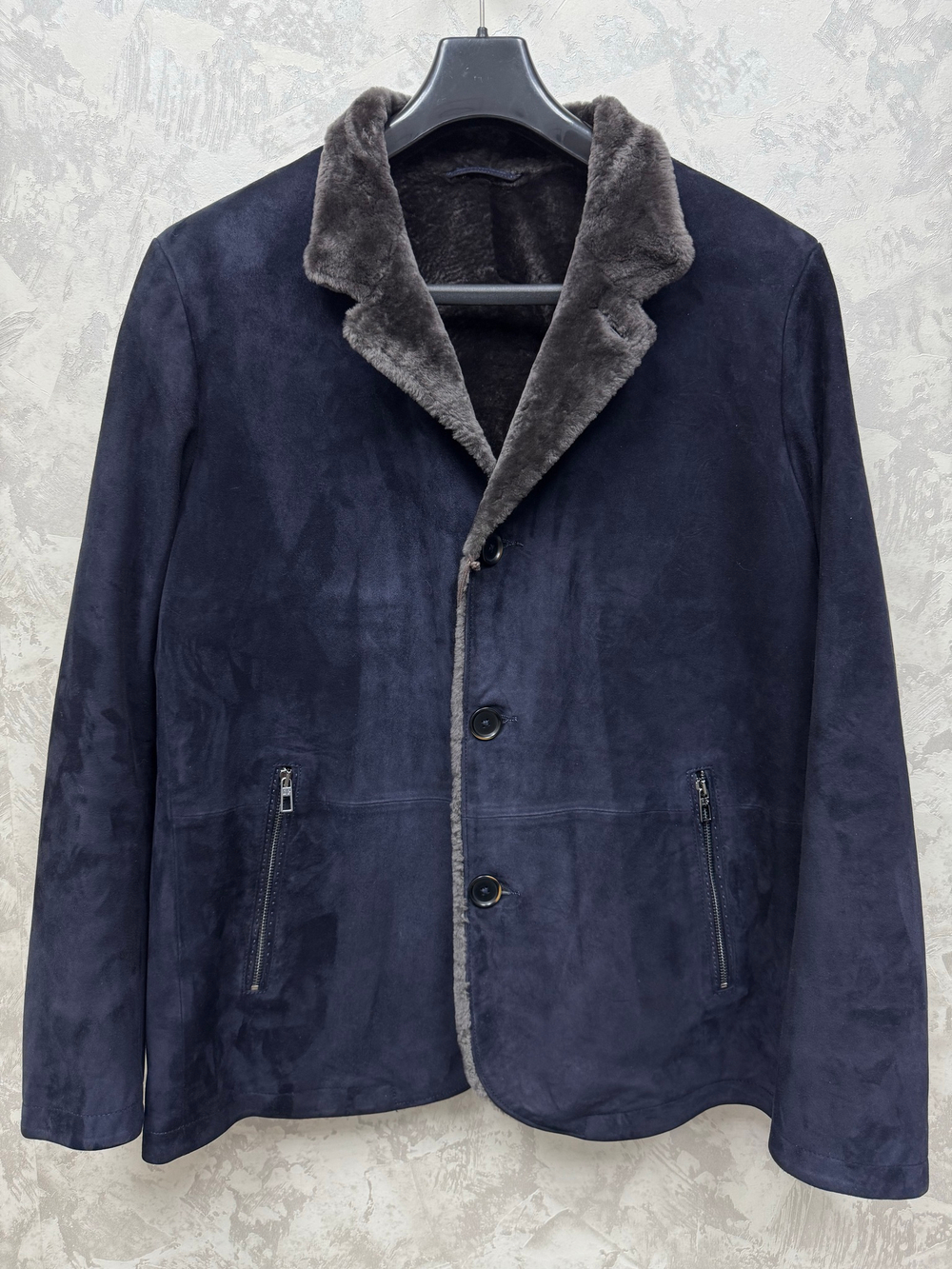 Замшевая куртка с мехом Loro Piana