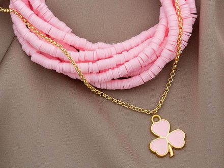 Нить каучуковых бусин 4мм