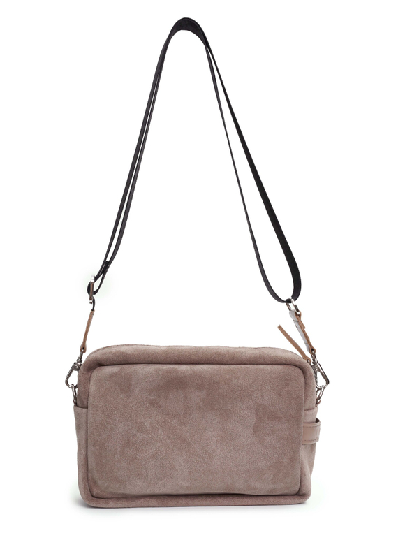 сумка прямоугольная капучино замша