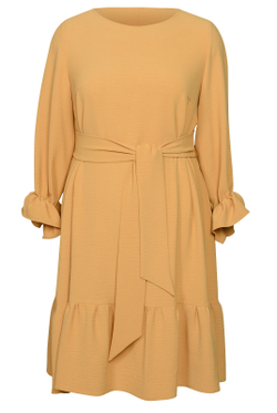Коктейльное платье 2782ШП, горчичный #98Г052782ШП
