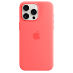 Силиконовый чехол с поддержкой MagSafe Apple Silicone Case для iPhone 15 Pro Max, Guava (Спелая гуава)