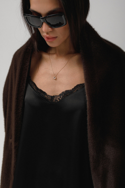 Шарф норка (горький шоколад)