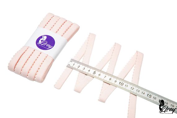906 641/12 ОПТ Резинка отделочная Lauma Fabrics, 12 мм, пастельно-розовый 906
