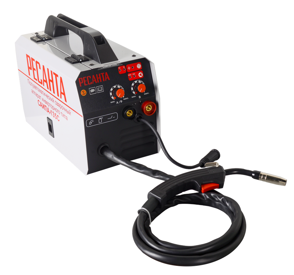 Аренда Сварочный аппарат инверторный (полуавтомат) РЕСАНТА САИПА-135С с функцией ММА