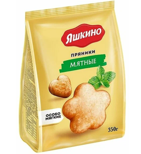 ПРЯНИКИ ЯШКИНО МЯТНЫЕ 350ГР