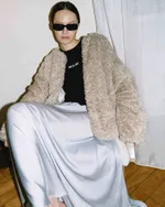 Куртка One Two Faux Fur Beige