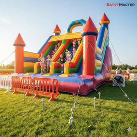 Как надёжно закрепить надувные аттракционы и аквапарки: пошаговое руководство от БатутМастер