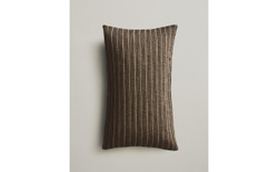 Zara Home наволочка декоративная из хлопка, серый, в полоску, 30x50 см