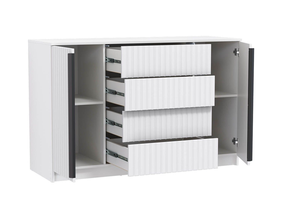 Брандо комод 67.11 МДФ Белый