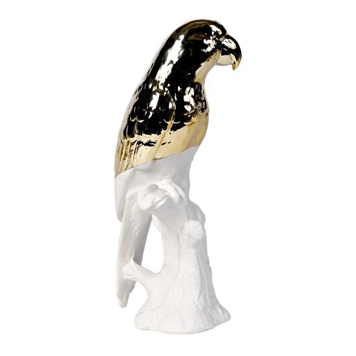 Статуэтка Pols Potten Parrot white/gold