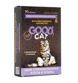 GOOD CAT Мультивитаминное лакомство для стерил.кошек 90таб