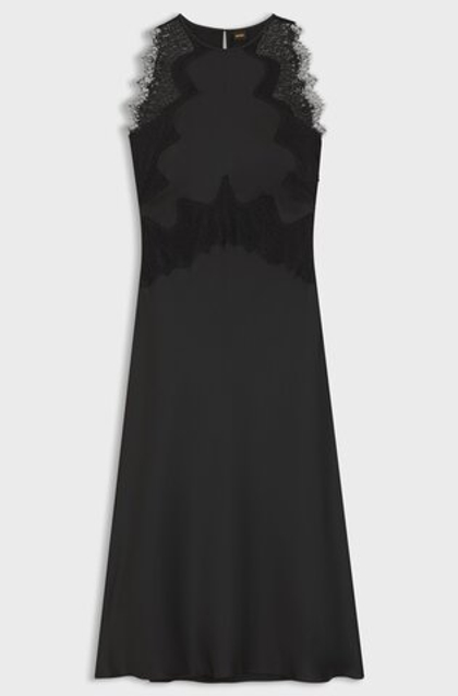 BOSS Платье облегающего силуэта с кружевными вставками