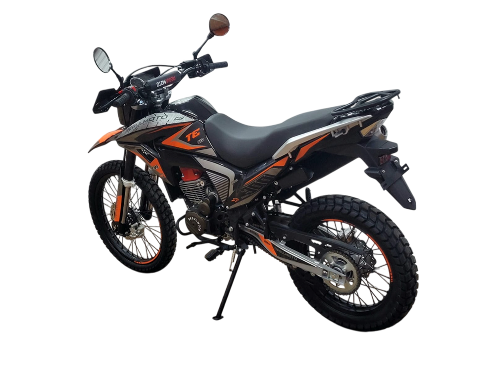 Мотоцикл Regulmoto TE 4 valve oil Черный/ оранжевый
