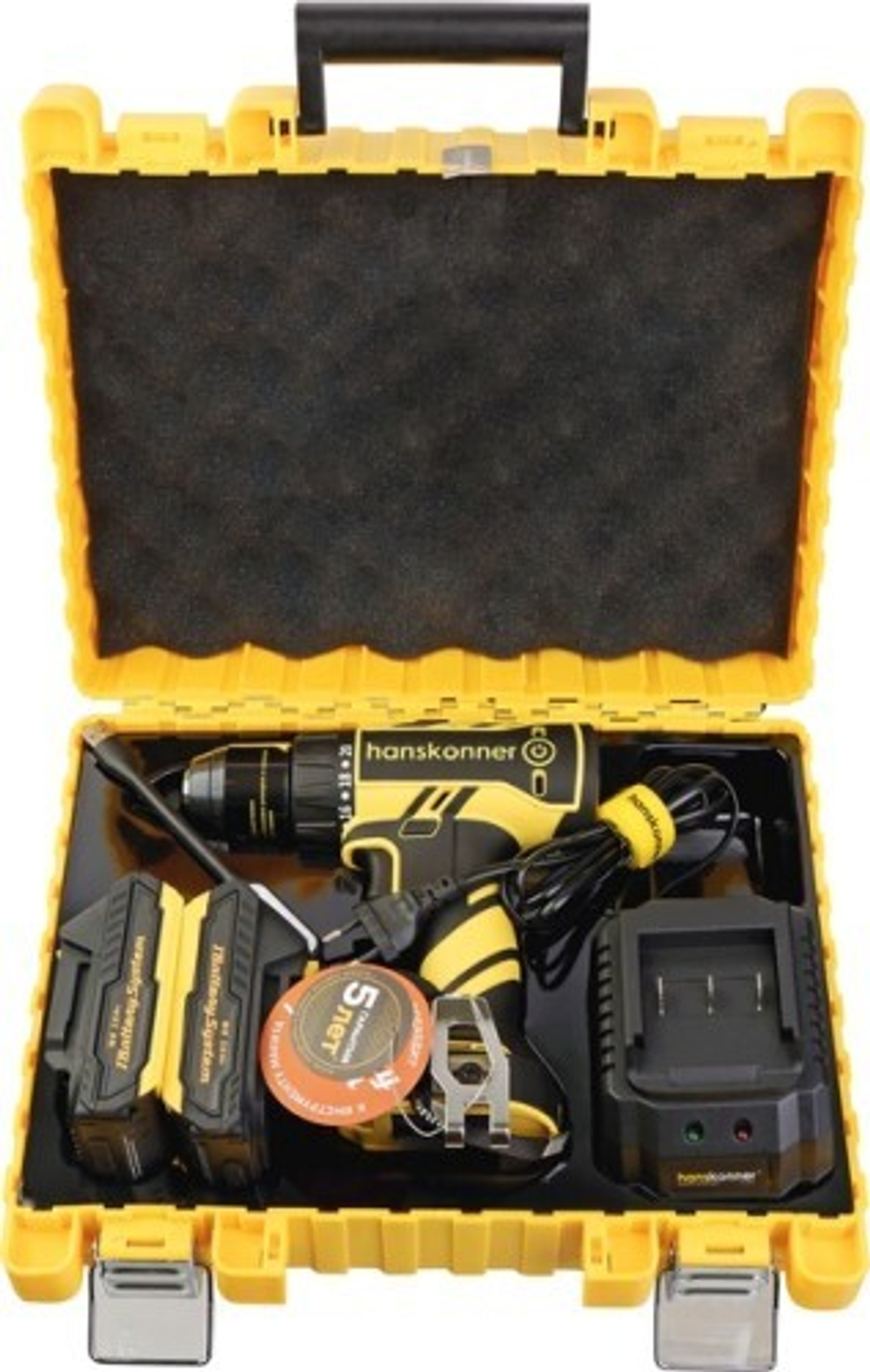 Дрель-шуруповерт аккумуляторная HANSKONNER HCD1865