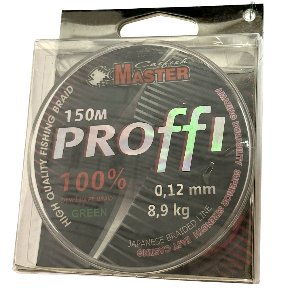 Шнур Catfishmaster Proff 150м 0.20мм 20.5кг Dark Green