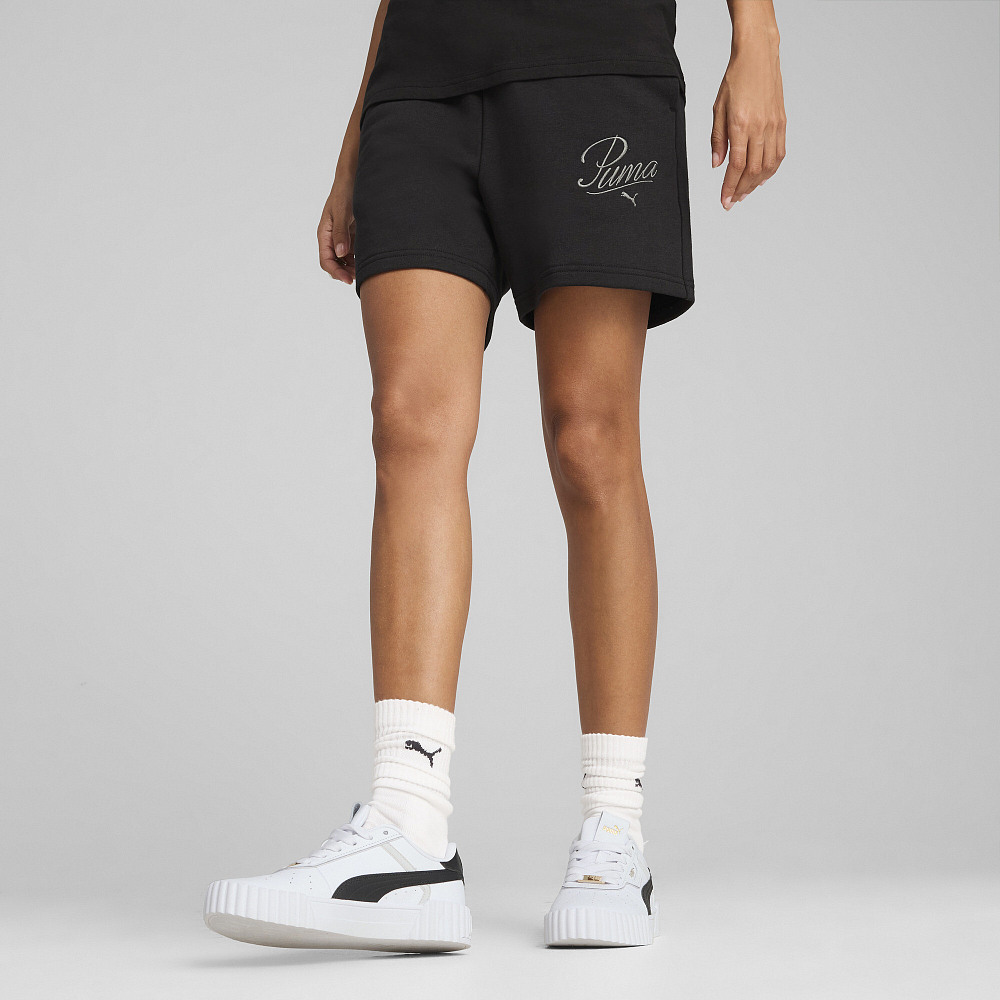 Женские шорты PUMA SCRIPT High-Waist Shorts