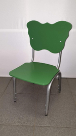 Стул детский "Мотылек" на металлокаркасе, регулируемый