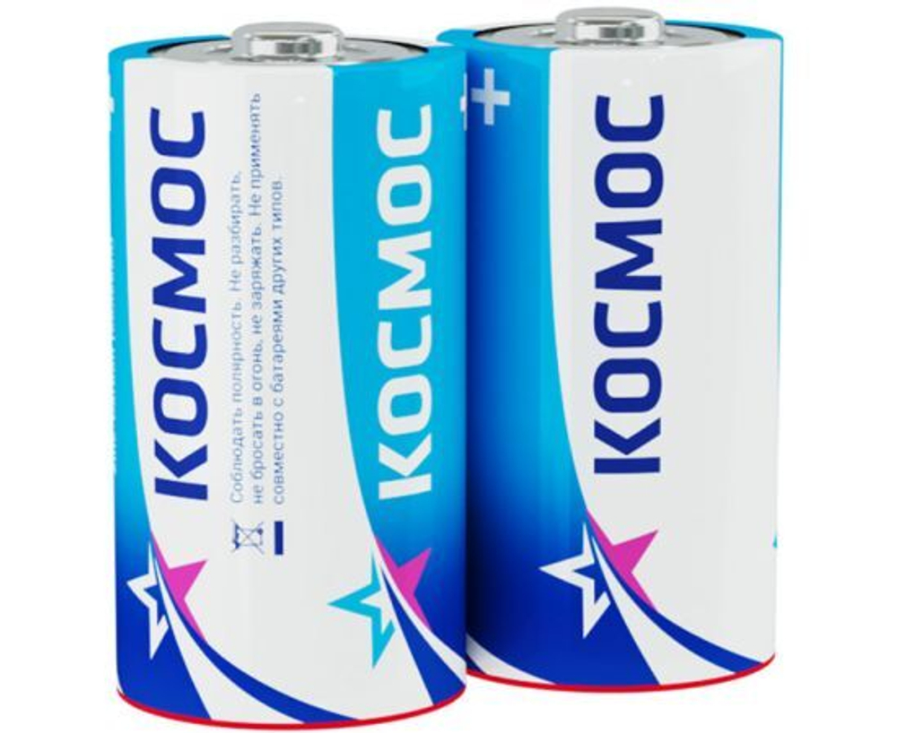 Элемент питания Космос R14/343 2S 2 штуки