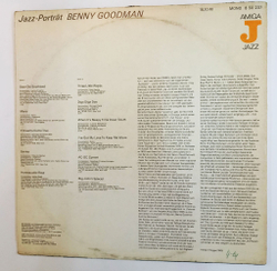 Винтажная виниловая пластинка LP Benny Goodman Portrat In Swing (GDR 1978)