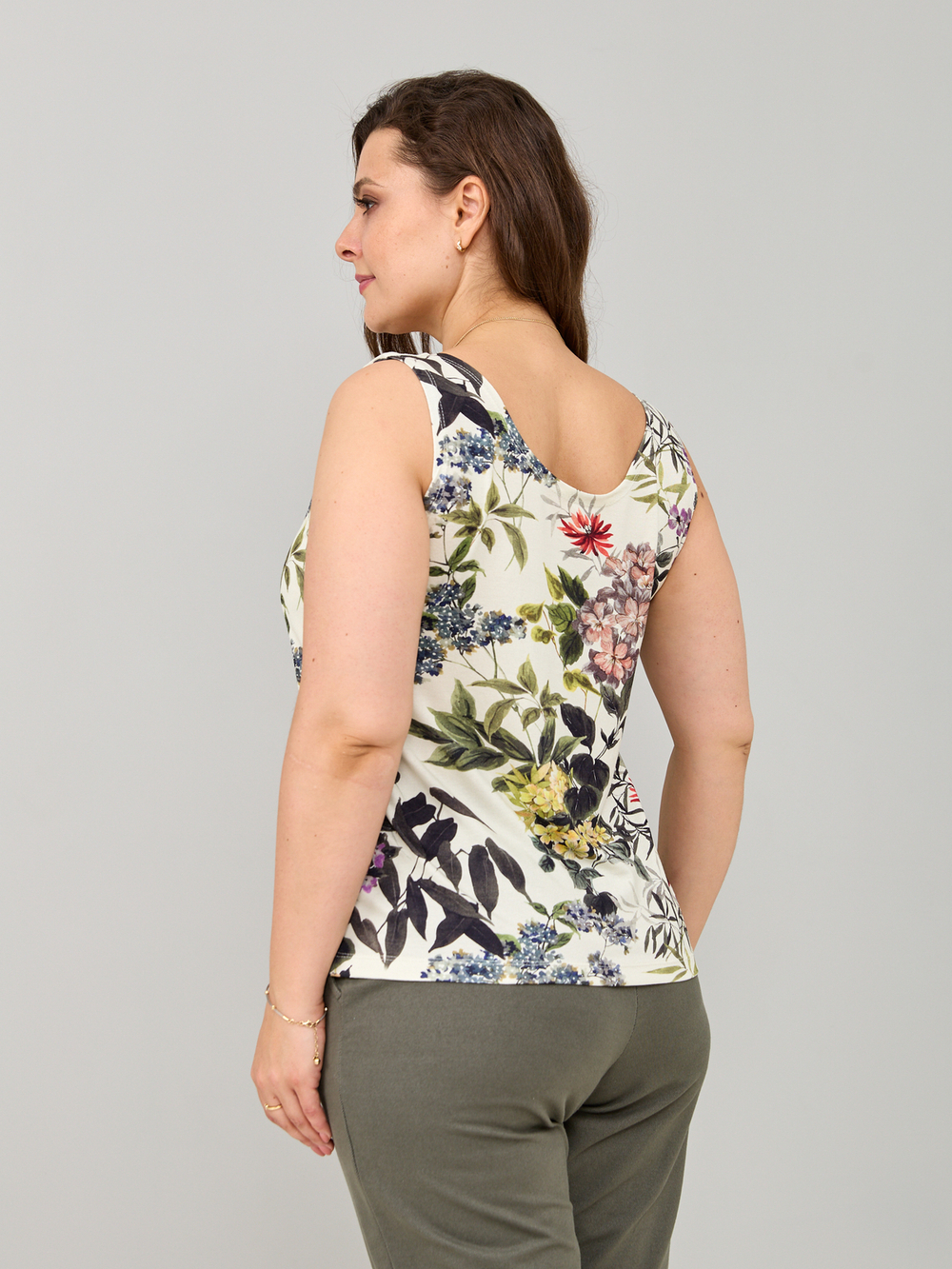 Майка М-040/молоко-акварельгортензия