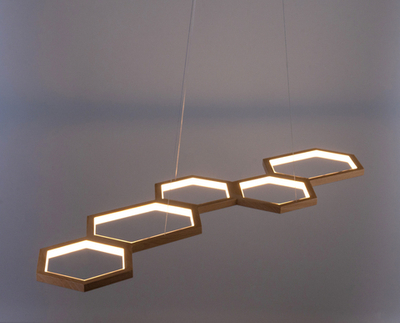 люстра Honeycombs Brass