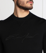 Хлопковый свитер Emporio Armani - темно-синий(6L1MXJ 1MBPZ)
