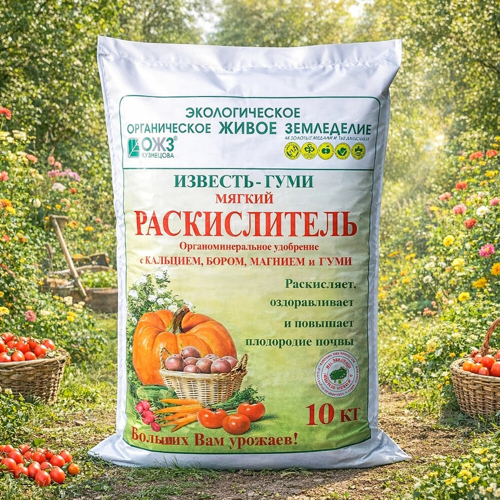 Известь Гуми (раскислитель) с бором 10кг Башинком