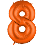 Шар фольгированный Цифра 8 101 см (Оранжевый)