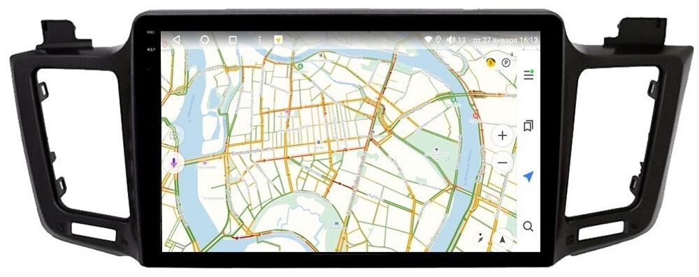 Магнитола для Toyota RAV4 2012-2019 - Vaycar VA77-0468-2K на Android 13, 8-ядер, 2K QLED, ТОП процессор, CarPlay,4G SIM-слот
