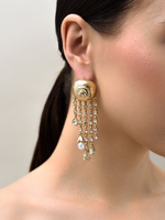 Серьги "Shell chandelier" Gold