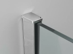 Душевой уголок Ambassador Diamond 80x120 12011104 стекло прозрачное/профиль хром