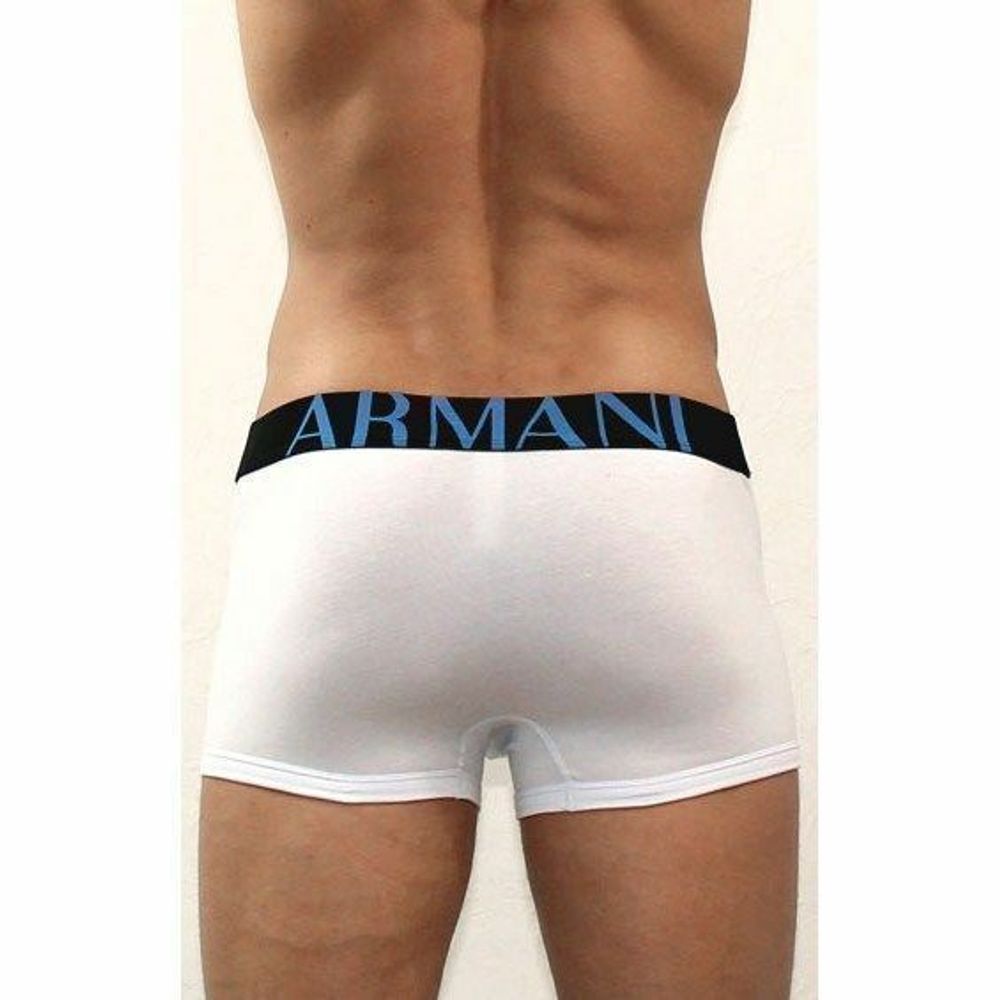 Мужские трусы боксеры белые Emporio Armani White