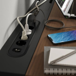 Письменный стол - IKEA MITTZON/МИТТЗОН ИКЕА, черный/коричневый