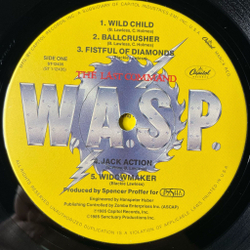 Винтажная виниловая пластинка LP W.A.S.P. The Last Command (USA 1985) Wild Child