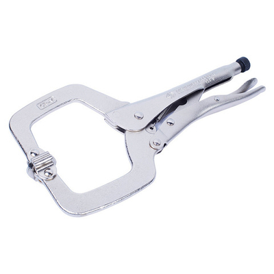 KING TONY (6625-11) Зажим с фиксатором 280 мм, С-образный, с подвижными губками