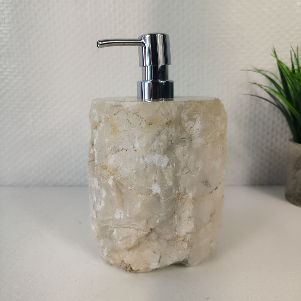 Дозатор для мыла из мрамора Cream Erozy DM-65304 (15см*12см) 0893